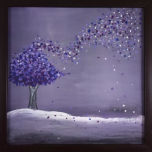 Tablou pictat Cer de purpura