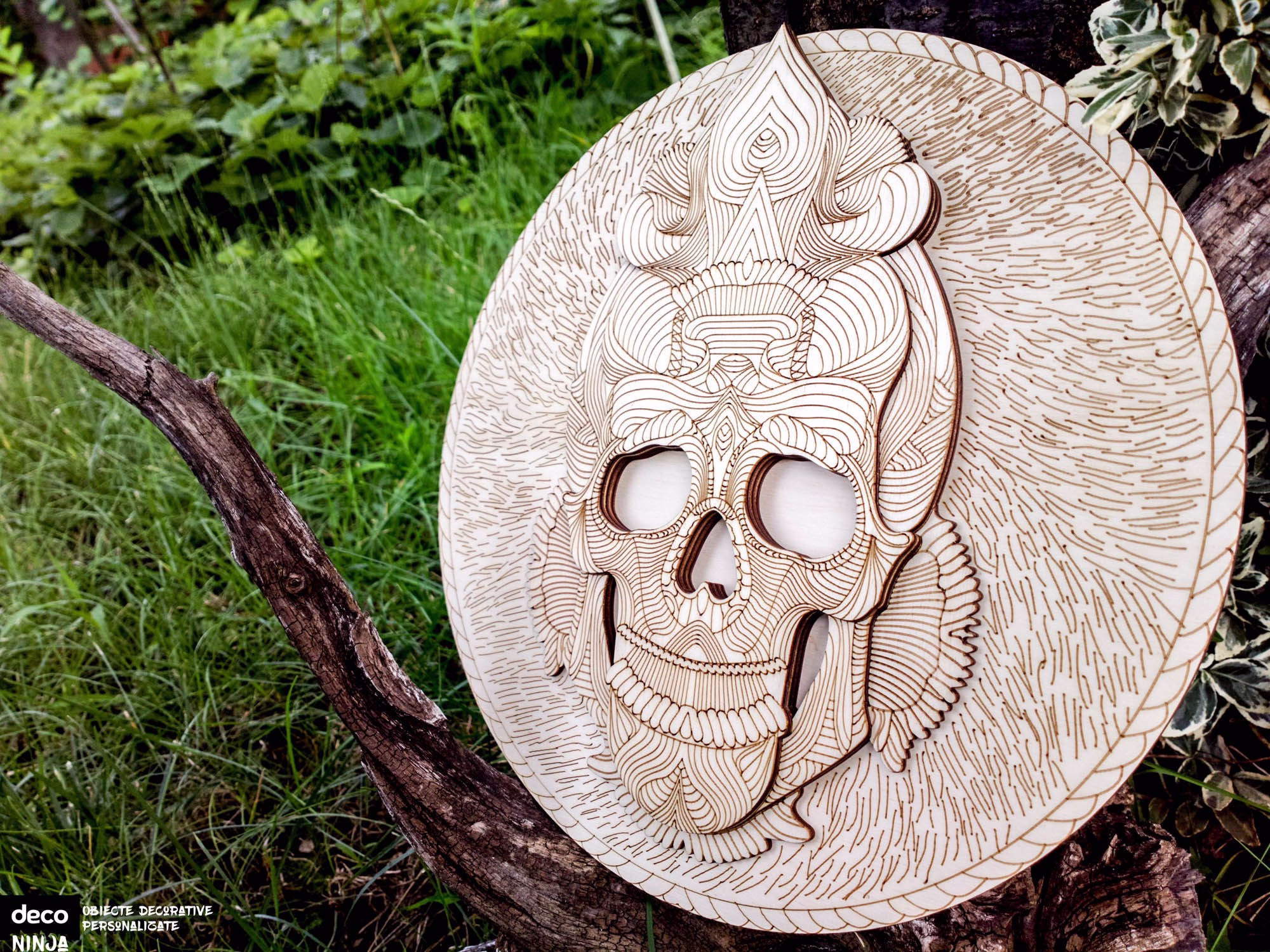 Gravura tablou shamanic - craniu