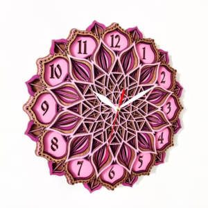 Ceas straturi mandala rotund